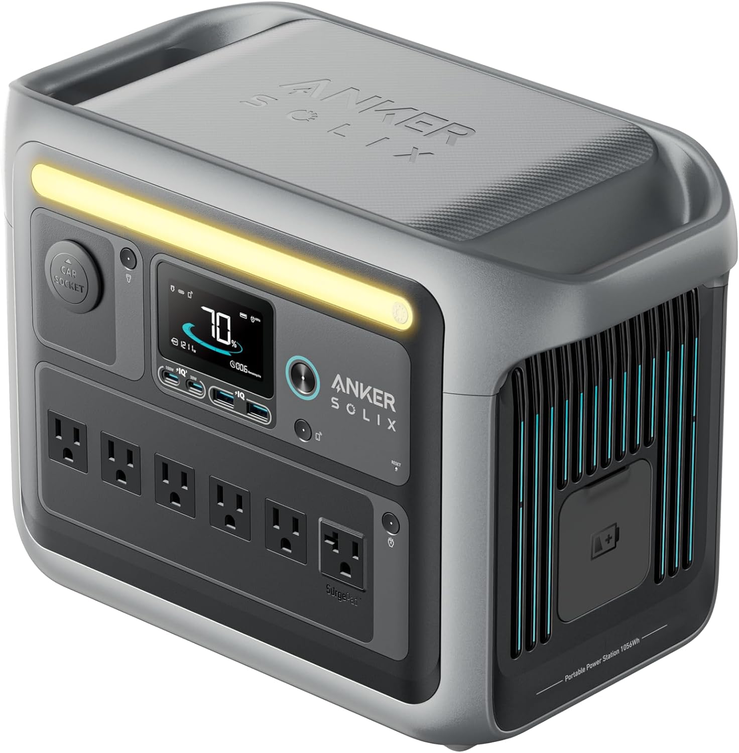 Anker Solix C1000 Portable Power Station (1056Wh)　ダークグレー
